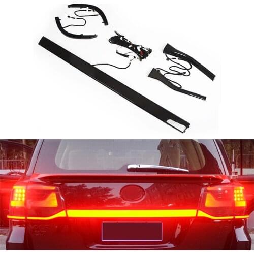 Led Through tail light width light For Toyota land cruiser 2016-2020 Through trunk rear lamp LED turn signal Light new streamer