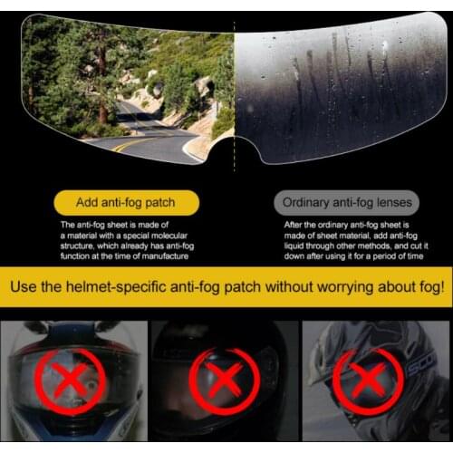 Universal Helmet Patch Film Clear Rainproof Helmet Lens Rainproof Car Accessories