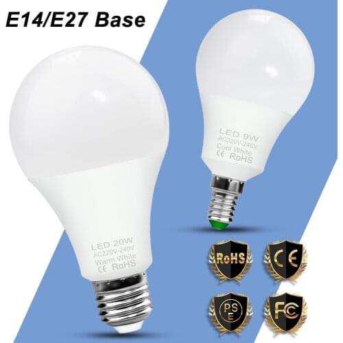 WENNI 8PCS Led Spot Light 3W 6W 9W 12W 15W 18W 20W Led Bulb E27 Bombillas Indoor Lighting Led Lamp 220V Spotlight E14 Ampoule