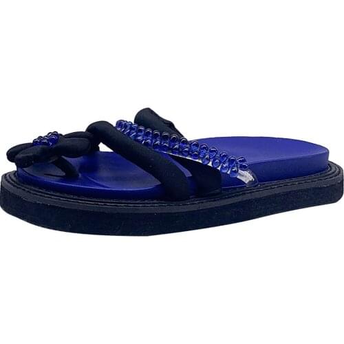 2021 Flowers Style Summer Flat Sandals Woman Jelly Shoes Flip-Flop Bohemian Women Sandals Outdoor Flat Casual Summer Slides New