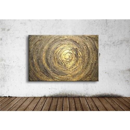 Gold oil painting on canvas modern 100% Handmade Best Art Abstract canvas painting directly wall art for home decor
