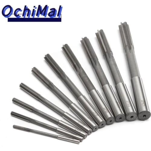 10pcs 3-12mm HSS Machine Reamer Set H7 Straight Shank Milling Chucking Reamer Machine Cutter New