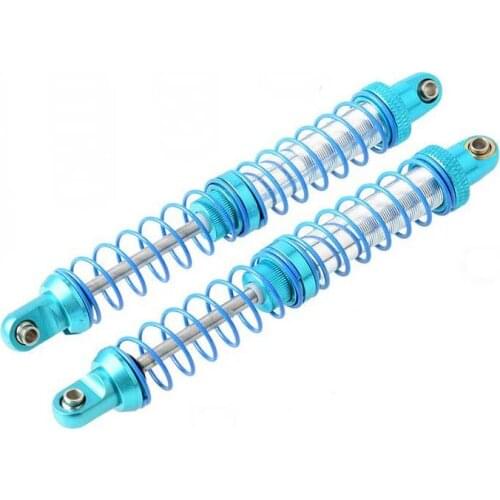 2PCS Rock Crawler Double Spring Oil Pressure Shock Absorber 70mm/80mm/90mm/100mm Shock Absorbering for 1:10 SCX10 RC Cars