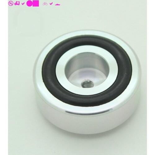 Free ship 4pcs 30 *13mm Silver / Black Audio Amplifier Speaker Aluminum Feet Spikes Computer Machine Mats Pads