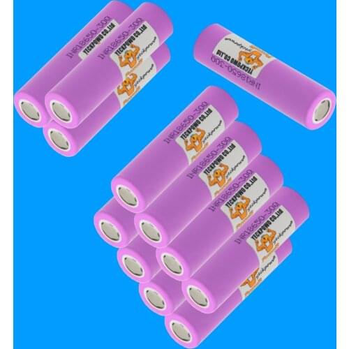 Russian Warehouse Fast delivery INR 18650 Battery 30Q li-ion batteries lithium 3000mah 3.7V 30A high drain 10C rechargeable