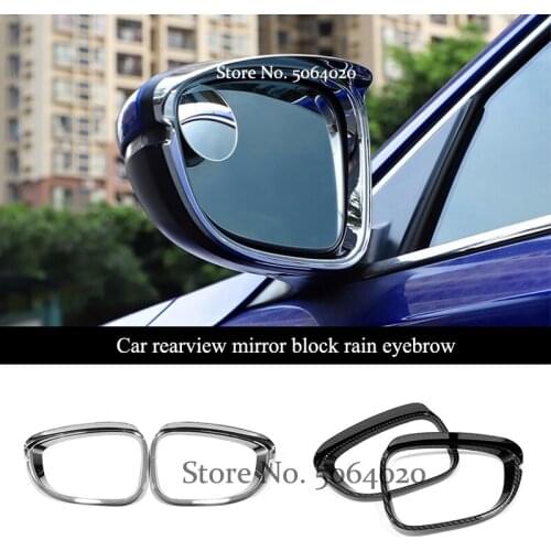 For Honda Accord 10th 2018 2019 Accessories ABS Chrome Car rearview mirror block rain eyebrow Cover Trim Sticker Car styling