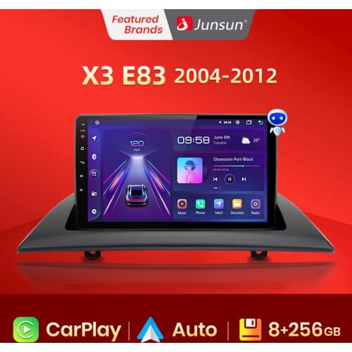 Junsun V1 Pro 4G+64G Android 10.0 4G Car Radio Multimedia Player For BMW X3 E83 2004-2012 GPS Navigation no 2din dvd autoradio