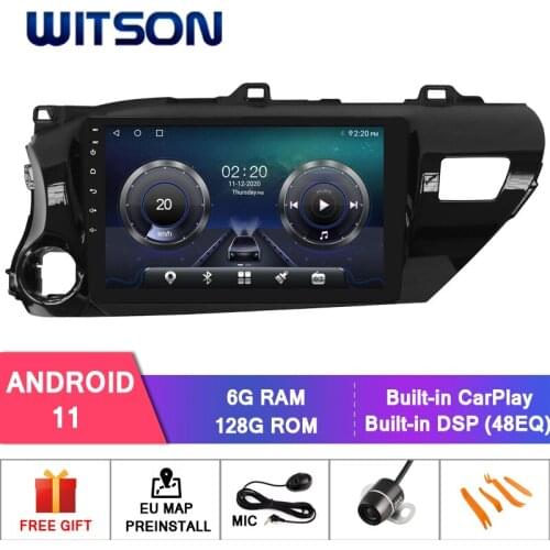 WITSON Android 10.0 CAR DVD SYSTEM for TOYOTA HILUX 2016 (Left Hand Driver only) car dvd player link/DAB/OBD support