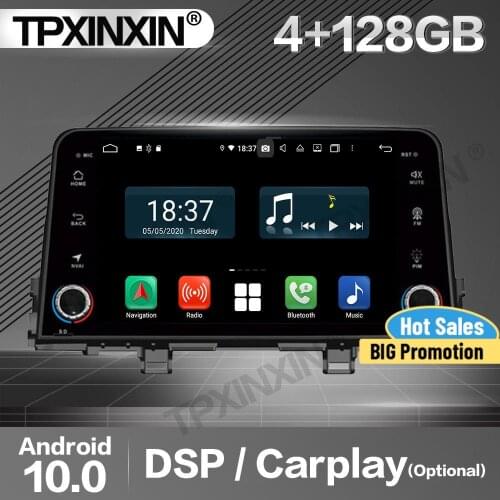 4+128G Carplay Car Radio 2 Din Stereo Receiver Android 10 For Kia Morning Picanto 2016 2017 2018 GPS Navi Player Audio Head Unit