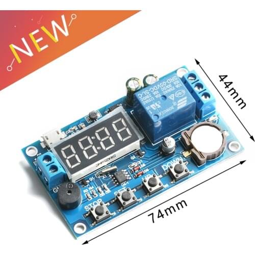 DC 5V Real time Timing Delay Timer Relay Module Switch Control Clock Synchronization Multiple mode control Wiring diagram