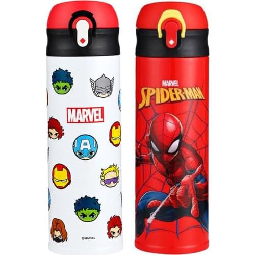 Disney Cup Child 316 Stainless Steel 480ML Water Bottle Thermos Mug Primary School Student Boys Keep Water Warm Cup