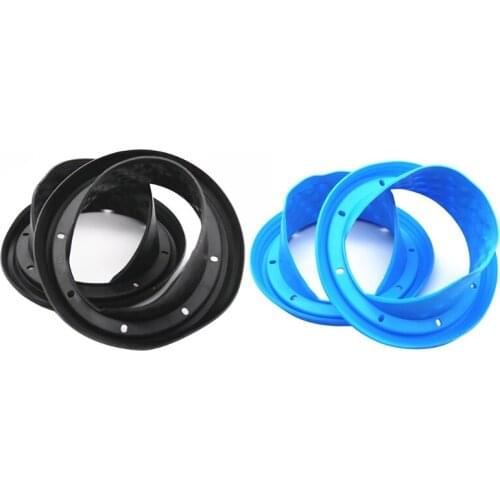 E56B 1Pair Speaker Horn Cover Noise Reduction 6.5 "Silicone Seal Mount Adapter Rings