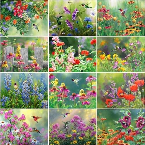 Evershine 5D DIY Diamond Embroidery Bird Rhinestone Art Diamond Painting Flower Cross Stitch Animals Handicrafts Home Decor