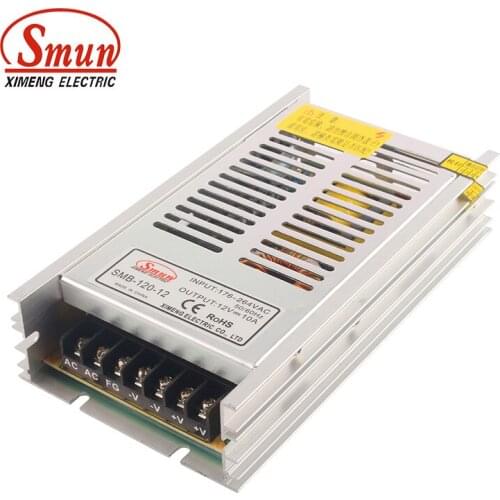 SMUN SMB-120-12 120W 12V 10A Slim Switching Mode Power Supply AC-DC Single Output Small Volume Power Supply