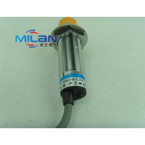 Inductive Proximity Sensor M18 Detection Distance 8mm DC6-36V 3Wire NC NPN DC 300mA Proximity Switch Sensor Switch LJ18A3-8-Z/AX