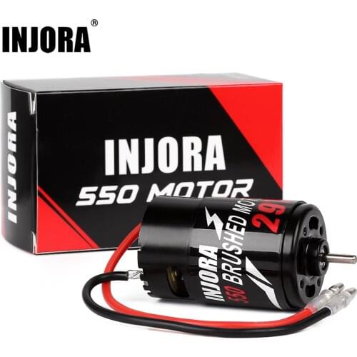 INJORA 550 Brushed Motor 12T 21T 29T 35T for 1:10 RC Crawler Axial SCX10 AXI03007 JL 90046 Traxxas Slash TRX4 TRX6 RC Car Parts