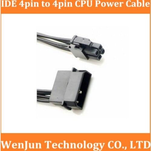 Free Shipping molex 4pin to CPU 4pin male Power Cable IDE 4pin to CPU 4pin Power Supply Cable cord