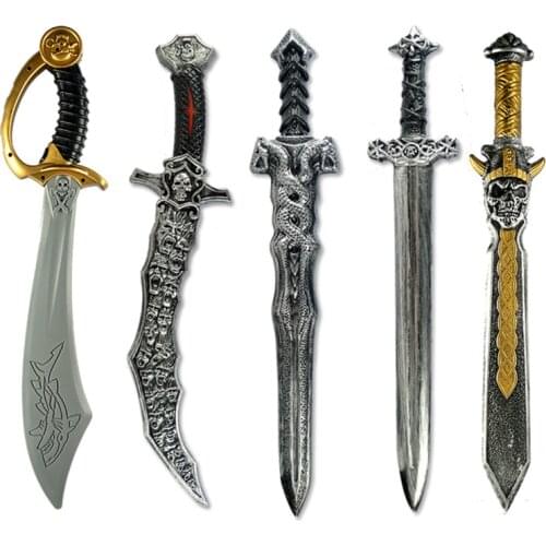 Cosplay Halloween Sword Pirate Skull Plastic Weapons Movie Anime Party Show Props Children School Stage Performance Toys