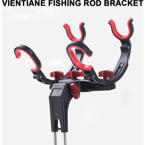 Fishing Pole Bracket Hand Rod Sea Rod Dual Purpose Foldable Universal Fishing Rod Ground Inserted Frame 360° Adjustable Fix Rack