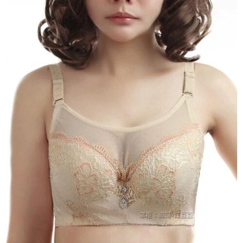 Hot After the buckles bra The anterior cingulate large size bra cup sexy gather autumn and winter thin size 34-44 C/D cup