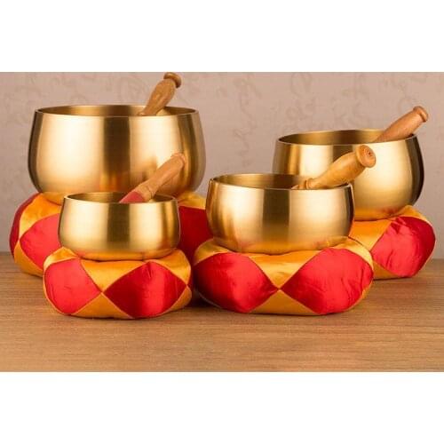 Copper chime instruments religious celebration copper Buddha Buddhist chanting tone bowl sound bowl tibetian singing bowl