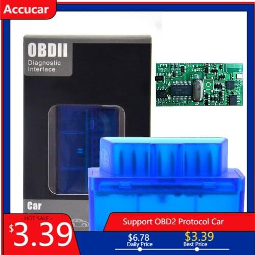 MINI ELM327 V1.5 ELM327 V2.1 OBD OBD2 Code Reader Scanner Tool ELM 327 Bluetooth for Android/PC Diagnostic Tool Scan Tool