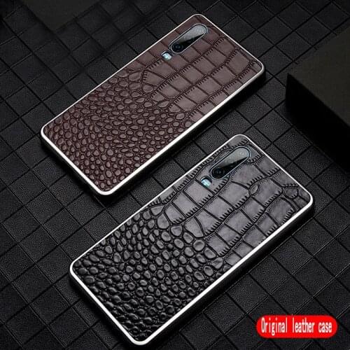 Leather fashion phone case for Huawei P30 Pro P30 P20 pro crocodile texture drop-proof TPU case for Huawei Mate 20 pro mate 20