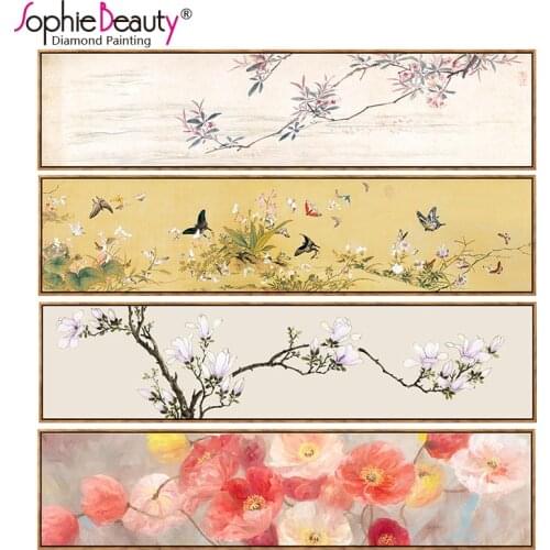 Diy Diamond Painting Cross Stitch Mosaic Handmade Embroidery Set Bedroom Beauty Flower Scenic Needlework Arts Crafts Sewing Kits