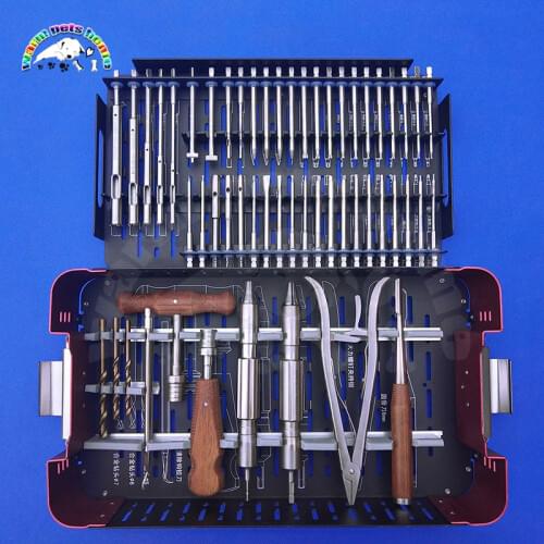 Orthopedic Broken Screw Removal Kit Orthopedic Surgical Instrument Internal Fixation Removal Kit Veterinary Equipment