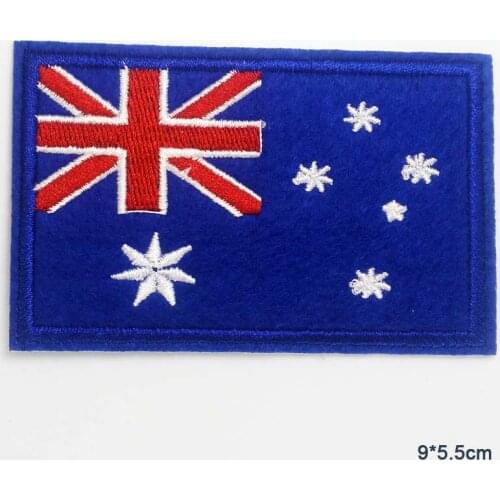 Iron on Australia National Flag Novelty Embroidered Clothes Patch For Clothing Boys Man Girl Punk Patch