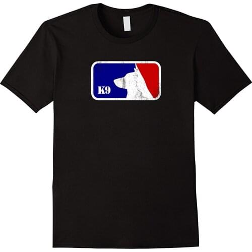 T Shirt 2019 New Men Hot Fashion Solid T Shirt Police K9 Red & Bluet Shirt Design Website