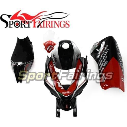 NEW Fiberglass Racing Full Fairing Kit For Aprilia RSV4 1000 2010 2011 2012 2013 2014 2015 RSV4 1000 Black Silver Red Bodywork