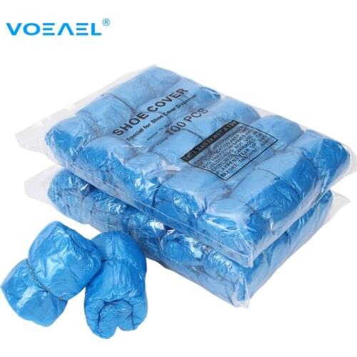 Disposable T Buckle Shoe Cover for Automatic Shoe Cover Dispense Machine PE Dustproof and Waterproof Boot Cover for Home, Office