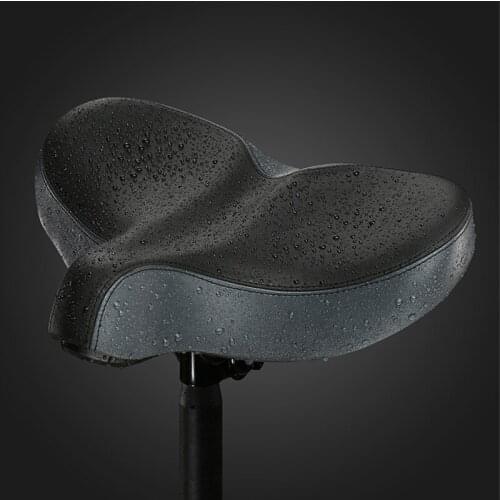 Oem Ergonomic Comfortable Leather Gig Electric Bicycle Wide Saddle Mountain Road Cycling Bike Parts Seat Cushion