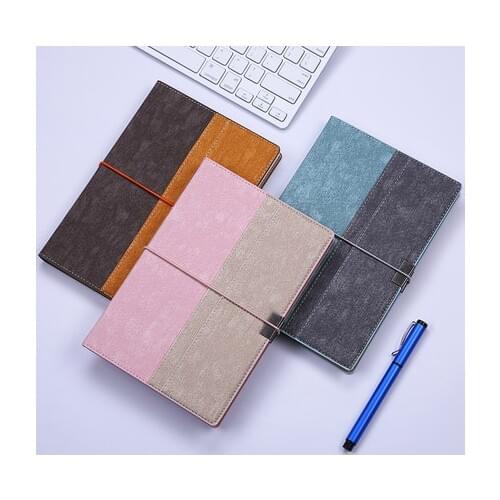 Organize A5 PU Leather School Notebook Strap Personal Business Travel Schedule Notepad Kawaii Stationery for Boys Girls Gift
