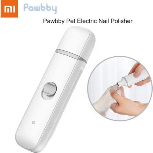 Original Xiaomi Pawbby Electric Dog Nails Polisher USB Rechargeable Electric Pet Nail Scissors Grooming Trimmer