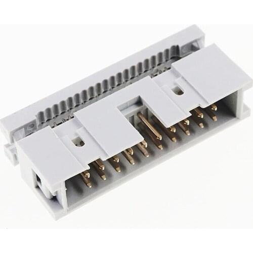 500 Pcs 0.100" 2.54mm 26 Pin IDC Type Box header Male Headers 1.27 mm 0.050" Flat cable connector