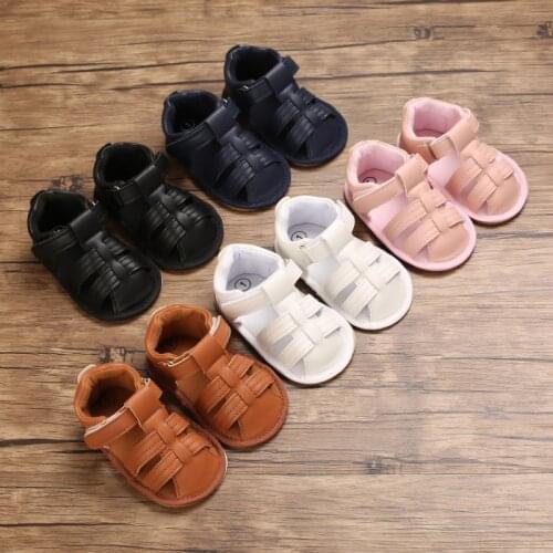 Summer Babys Non Slip Soft Rubber Sole Walking Shoes 6-18 Months Baby Casual Boys and Girls Sandals