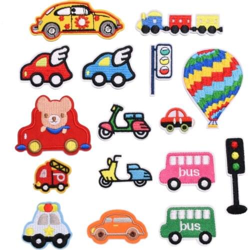 Cute Cartoon Embroidery Cloth Stickers Modern Minimalist Car Badge Patch Stickers DIY Clothing Decoration Accessories