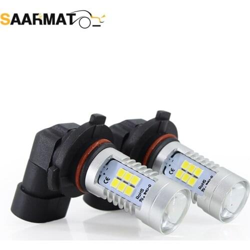 LED Can Bus H10 9145 9140 + decoder No error Flashing With Car Fog Running Light for Toyota @12V