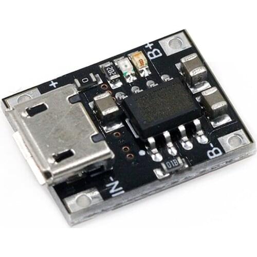 Taidacent Micro USB Battery Charging Module 4.2V1A 18650 Battery Charger Universal TP4056 Li Battery Charger Single Cell Charger