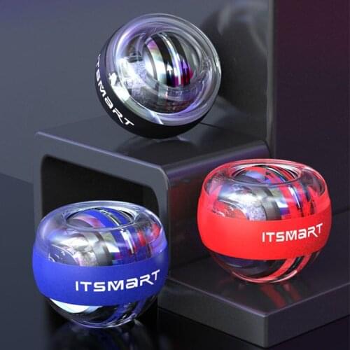 Wrist Ball Spinning Wrist Trainer Gyroscope Power Ball Home Gym Arm Force Muscle Relax Exercise Fitness Equipment With LED Light