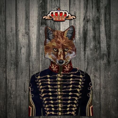 Embroidery Sew On Uniform dog patch Embroidery Patch Embroidered Velvet Applique Animal Patches For Clothing Appliques Parches