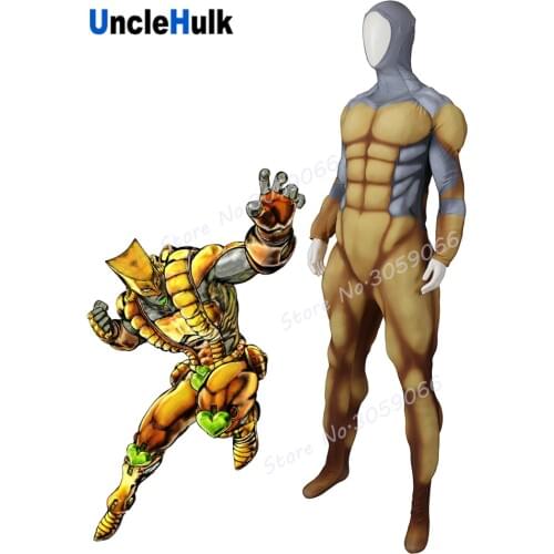 The World Dios Stand The World Over Heaven Muscle Zentai Costume JoJos Bizarre Adventure - with silk floss muscle | UncleHulk