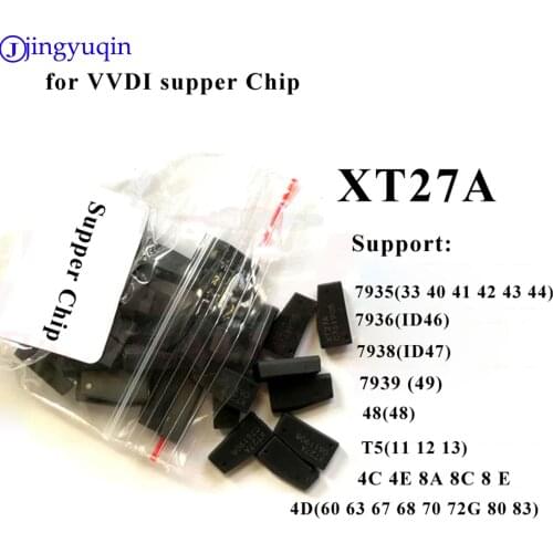 Jingyuqin 20pcs/50pcs for VVDI Supper Chip 46/48/4D/4C/T5 XT27A Copy Chip for Xhorse VVDI MINI Key Tool Transponder Blank Chips