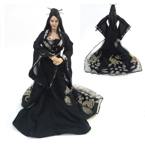 1/6 Scale Female Dance Dress Chinese Traditional Costumes Tang Suit Hanfu for 12 inch Action Figures Model Toy