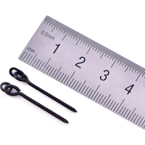 10 Pcs Boilie Screw Peg With Ring Swivel D-Rig Chod Rig Terminal Tackle Bait Screws Fishing Accessories