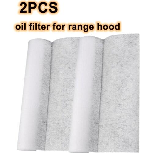 2PCS Kitchen Oil Filter Paper Non-woven Absorbing Paper Anti Oil Cotton Filters Cooker Hood Extractor Fan Protection Filter