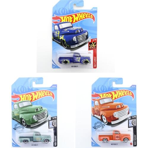 2020-120 Original Hot Wheels Mini Alloy Coupe 49 FORD F1 1/64 Metal Diecast Model Car Kids Toys Gift