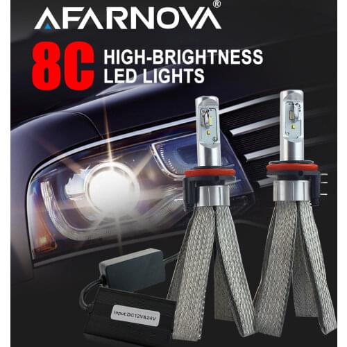 Afarnova H7 Led Canbus H4 H15 H11 D1S D2S H8 6000K White Beam 9006 H11 Led Headlight Bulb Error Free Error Car Styling Headlight